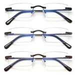 Hiyanjn Frameless Reading Glasses Blue Light Blocking 2.5X, Mixed Color. Fixed Price $28.72.