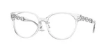 Versace Cateye Eyeglasses VE3302D 148 54 Clear Frame Silver Metal Temples. Fixed Price $169.99.